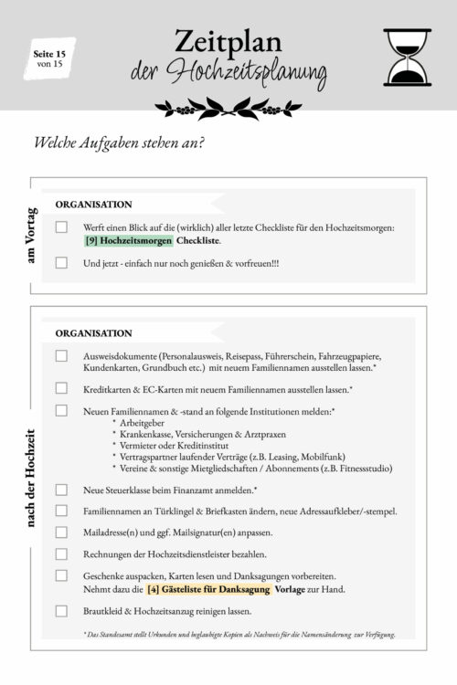 Hochzeitsplanung | Zeitplan der Hochzeitsplanung Hochzeitsplanung | Zeitplan der Hochzeitsplanung